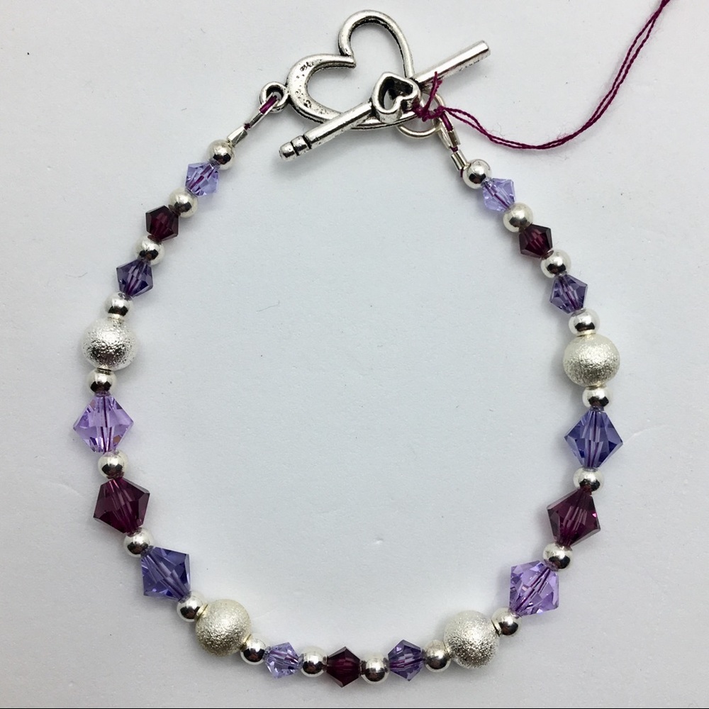 Handmade Swarovski crystal bracelet